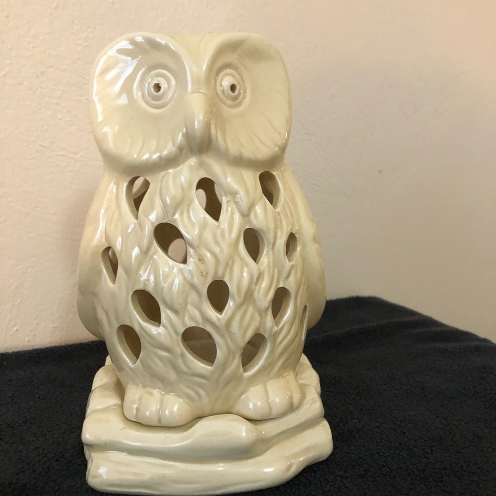 Ceramic Owl Votive Candle Holder